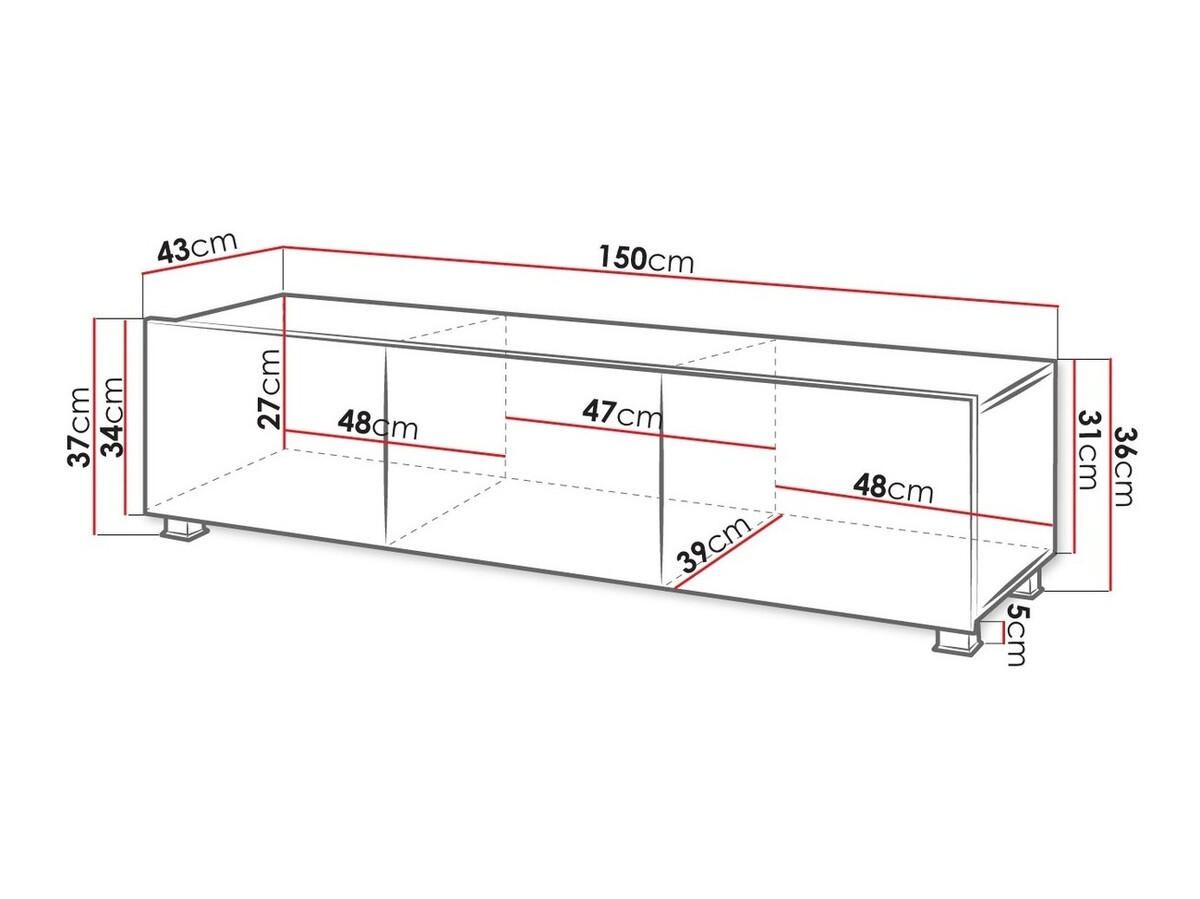 TV-Möbel Tivdalu 103 (Goldene Eichenholzoptik)