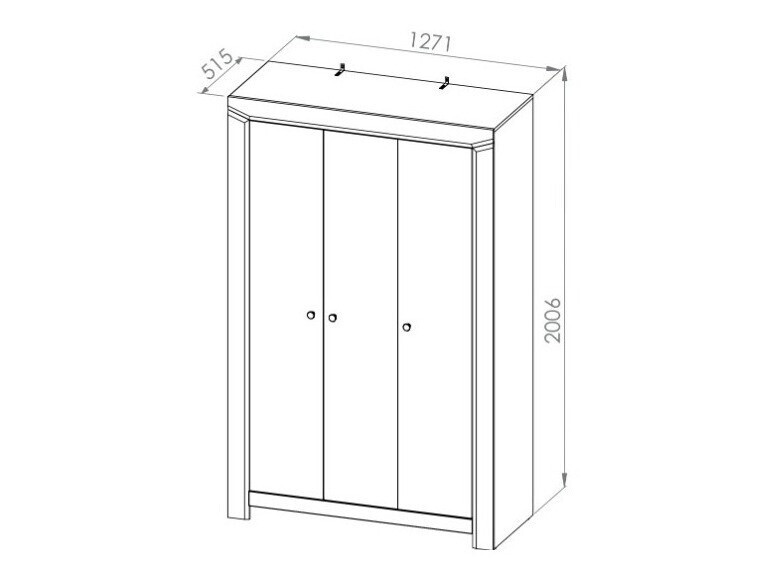 Kleiderschrank Mavevare 100