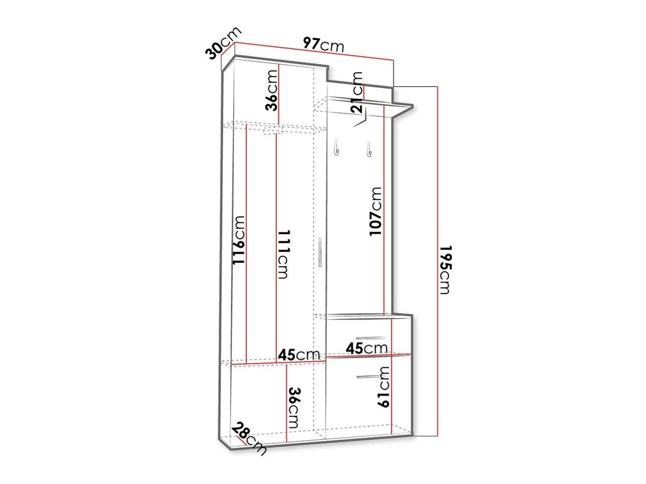 Flurgarnitur Columba