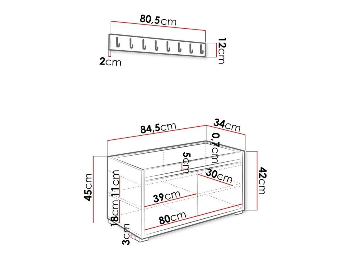 Flurgarnitur Comfivo Pinus IV (Weiß + Manila 16)