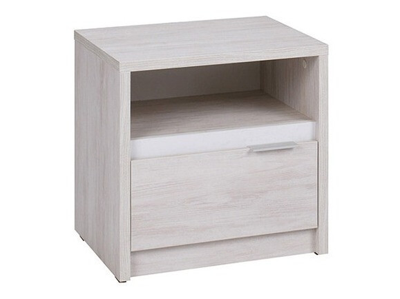 Flurgarnitur Fivelbo 118 (Eichenholzoptik gebleicht + Weiß glänzend)