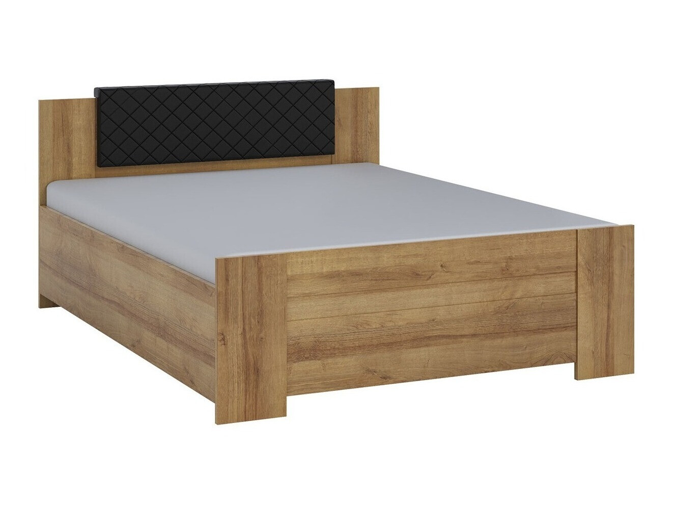 Schlafzimmer-Set Catromi 115 (Goldene Eichenholzoptik + Soft Pik 011)
