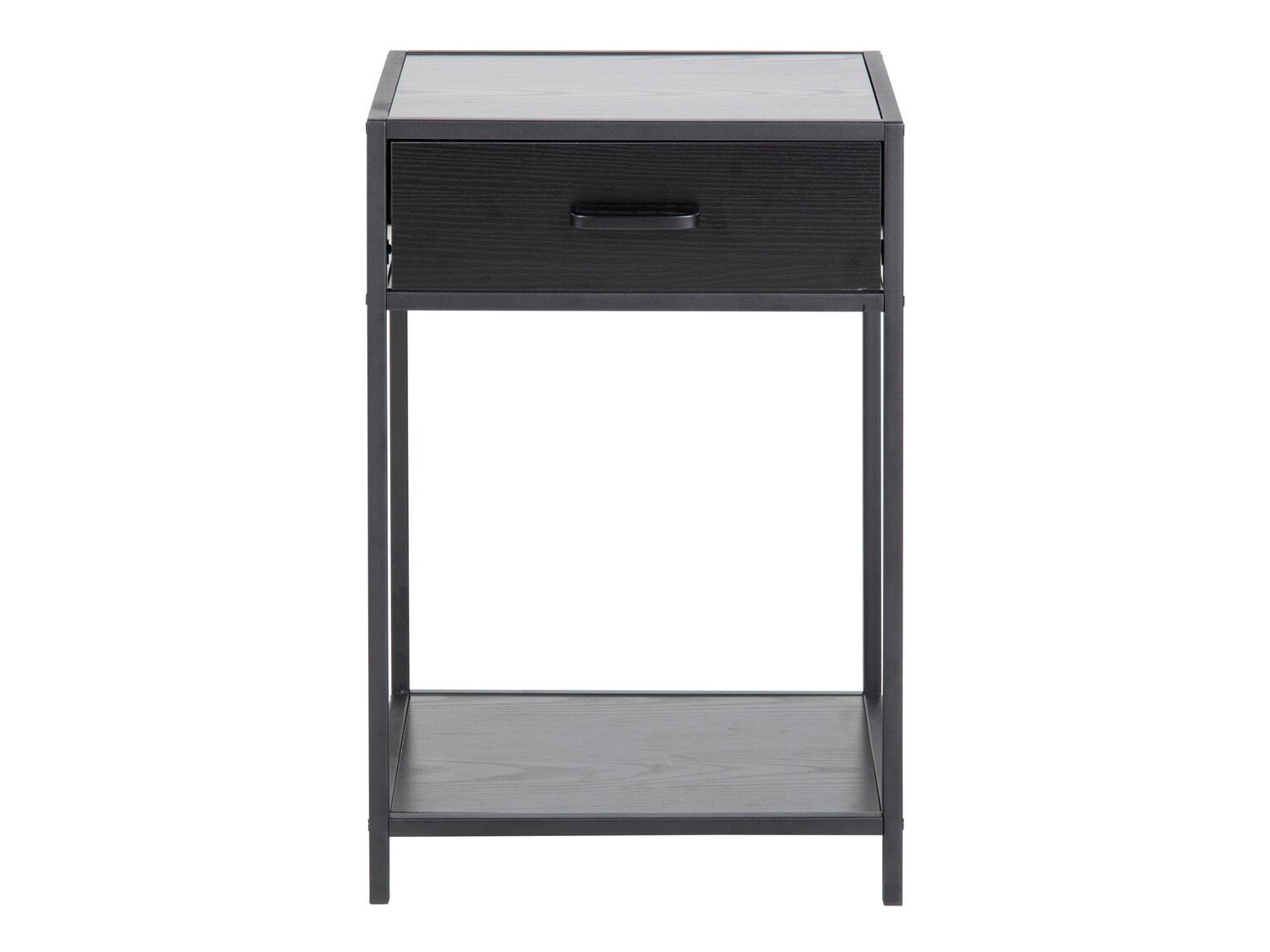 Nachttisch Norsica Sevferi 128 (Esche schwarz + Schwarz)