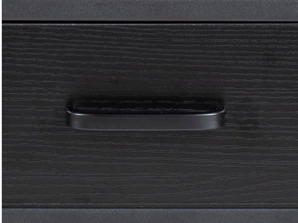 Nachttisch Norsica Sevferi 128 (Esche schwarz + Schwarz)