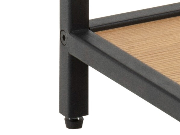 Nachttisch Norsica Sevferi 128 (Wildeichenholzoptik + Schwarz)