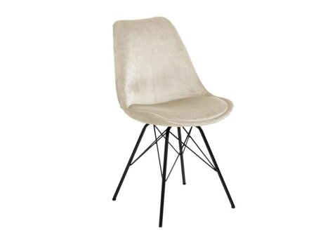 Stuhl Norsica 329 (Cremefarben + Schwarz)