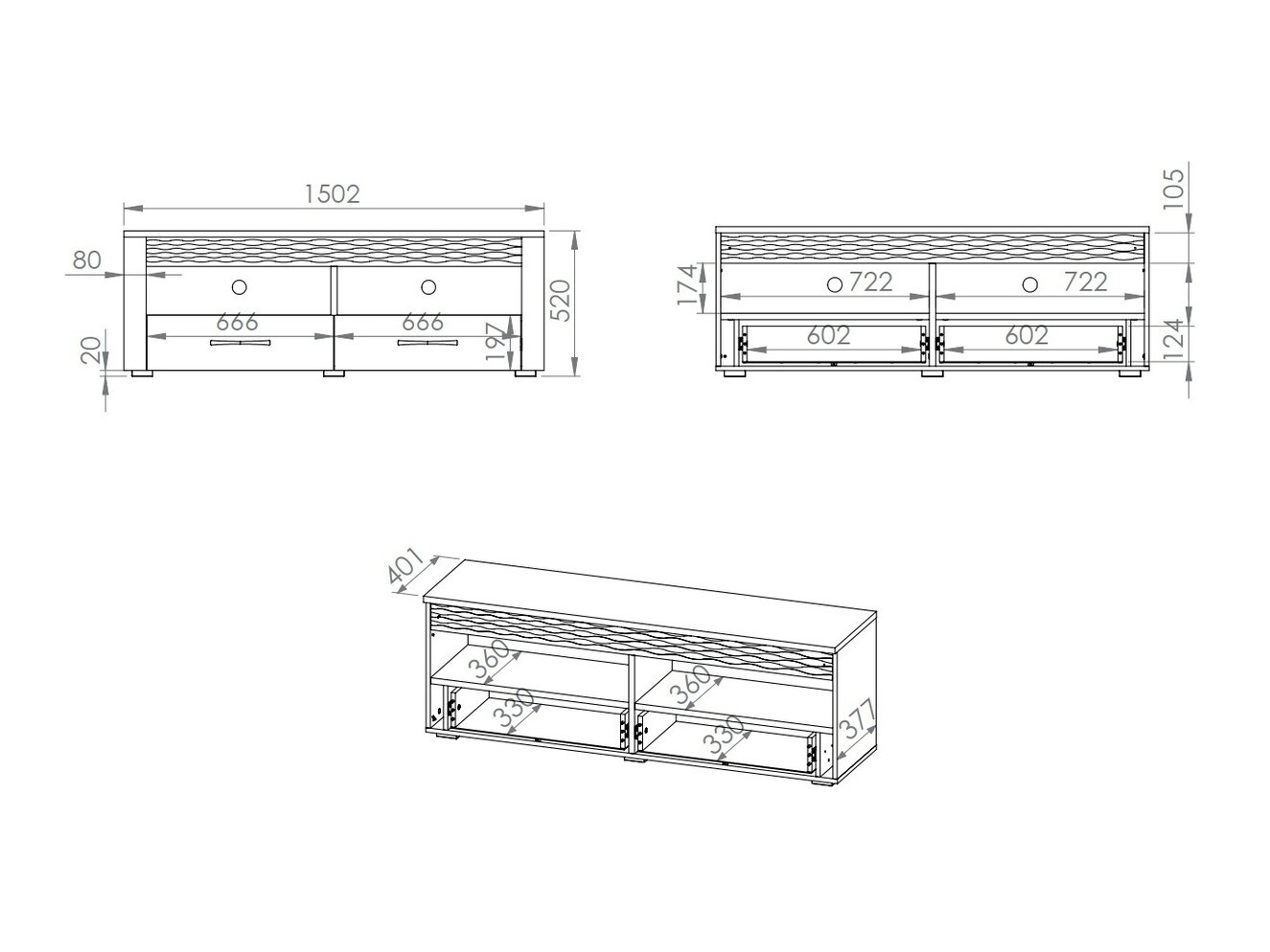 TV-Möbel Noleliu 102