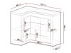 Eckschrank Serfeno 113 (Craft weiß)