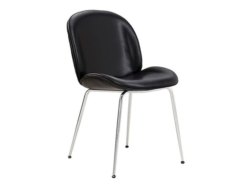 Stuhl Charleston 199 (Schwarz + Silber)