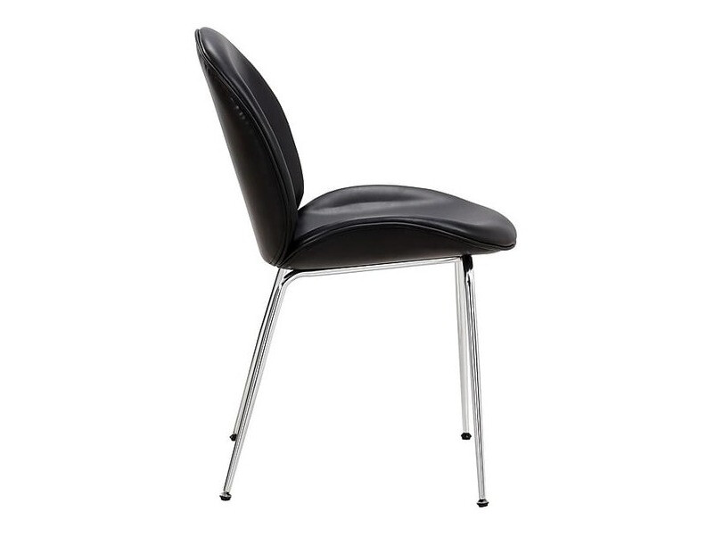 Stuhl Charleston 199 (Schwarz + Silber)