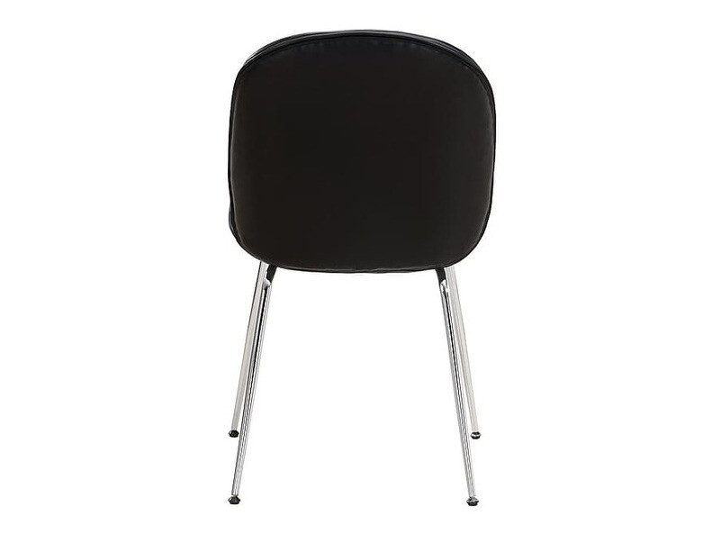 Stuhl Charleston 199 (Schwarz + Silber)