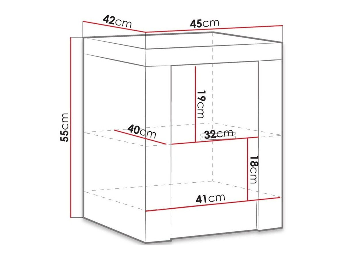 Nachttisch Serfeno 119 (Asche)