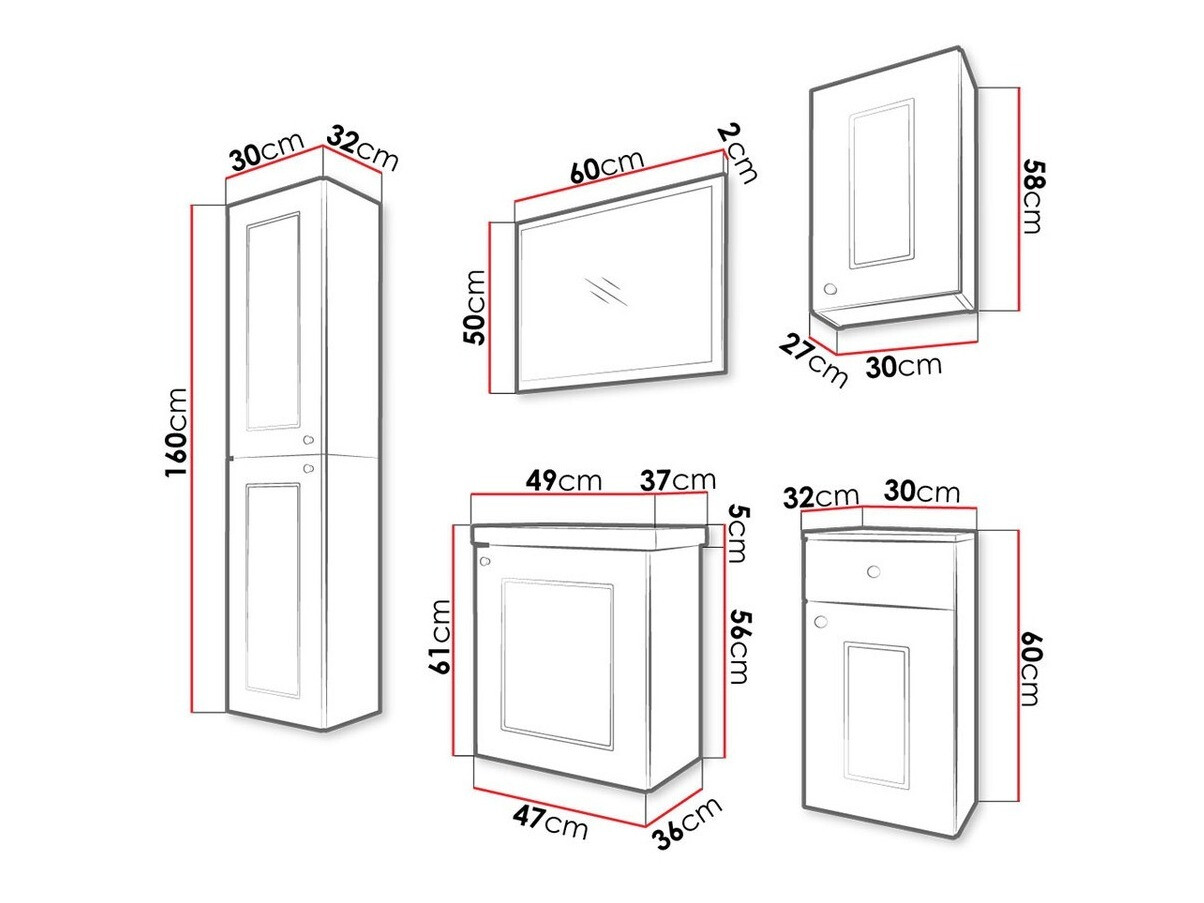 Badezimmer-Set Trenton 156