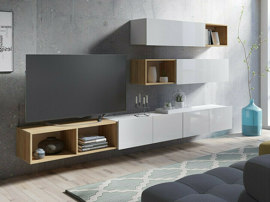 Wandregal Remus (Goldene Eichenholzoptik)