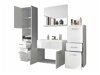 Badezimmer-Set Sarasota 109 (Nussholzoptik + Glanzgrau)