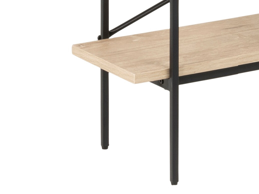 Regal Norsica 344 (Eichenholzoptik gebleicht + Schwarz)