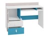 Kinderzimmer-Set Camteso 114 (Weiß + Eichenholzoptik + Türkis)