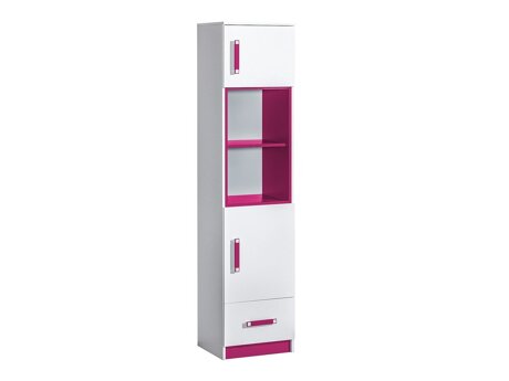 Regal Sorviru 104 (Weiß + Rosa)