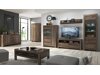 Couchtisch Dunfelu 107 (Monastery Eichenholzoptik + Eichenholzoptik schwarz)