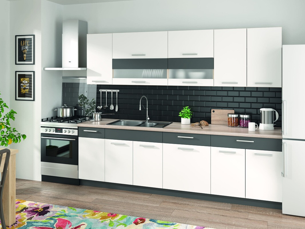 Modularer Waschbeckenschrank mit Türen Mode White 115