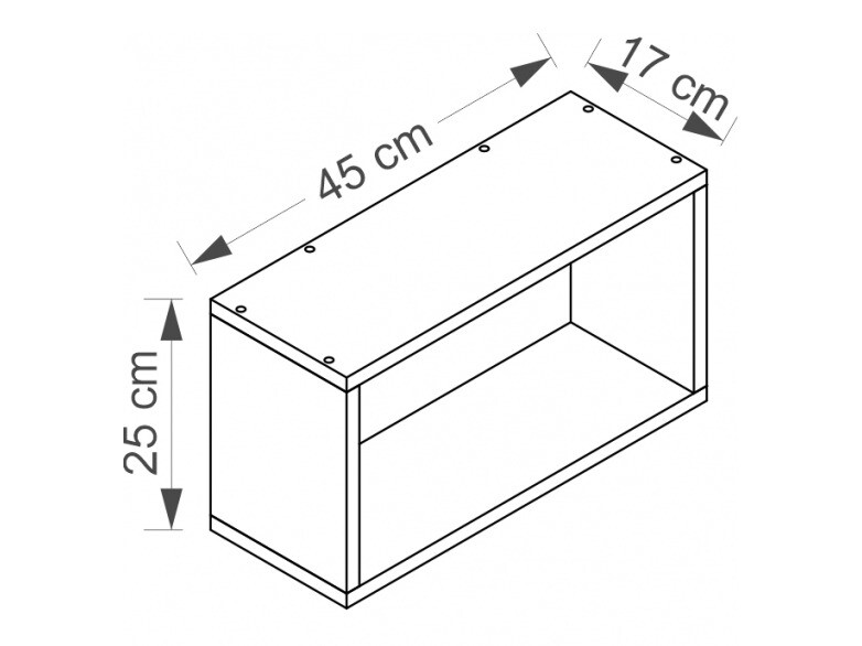 Wandregal Cirdora 110 (Weiß)