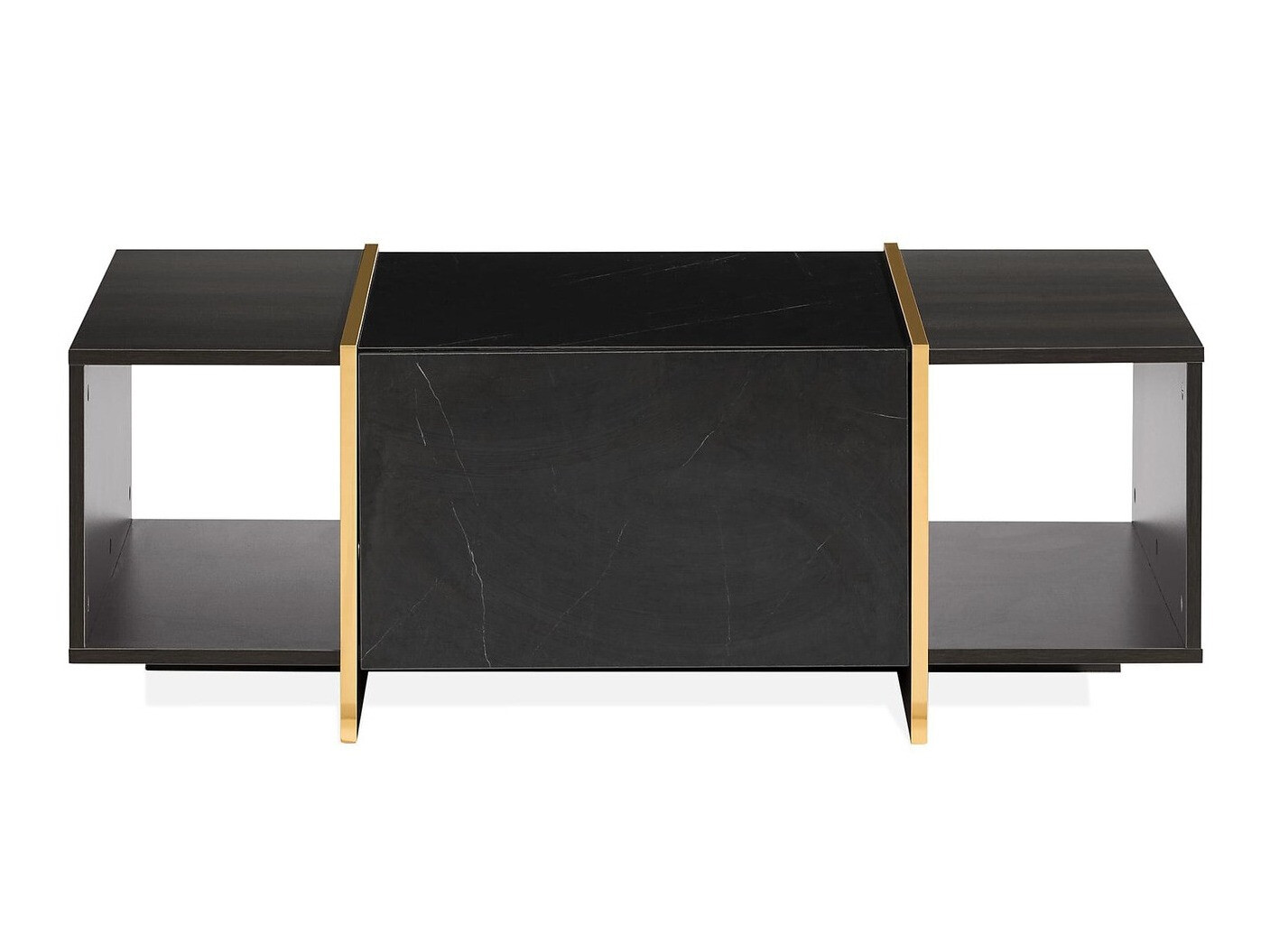 Couchtisch Springfield 178 (Schwarz + Gold)