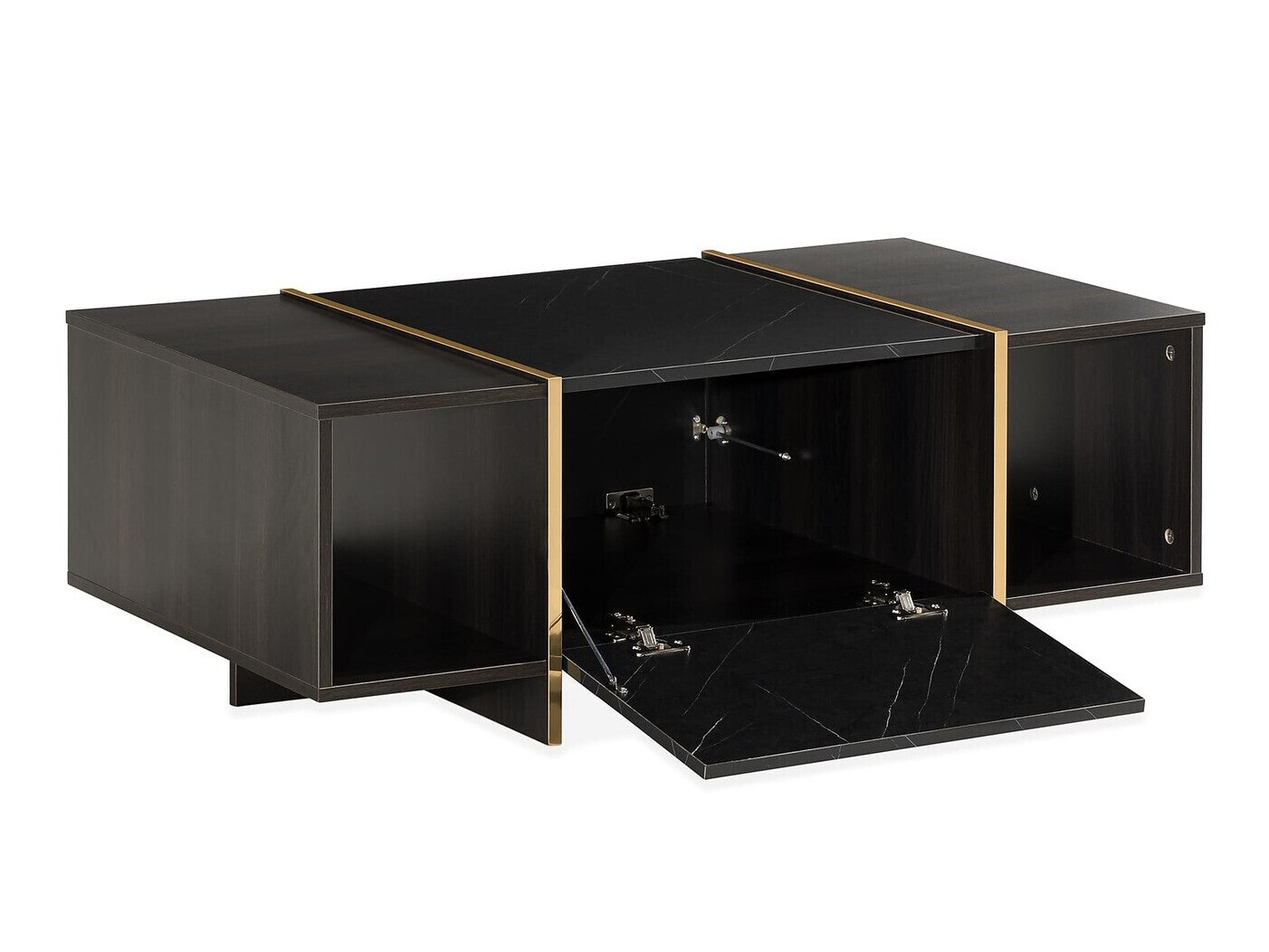 Couchtisch Springfield 178 (Schwarz + Gold)