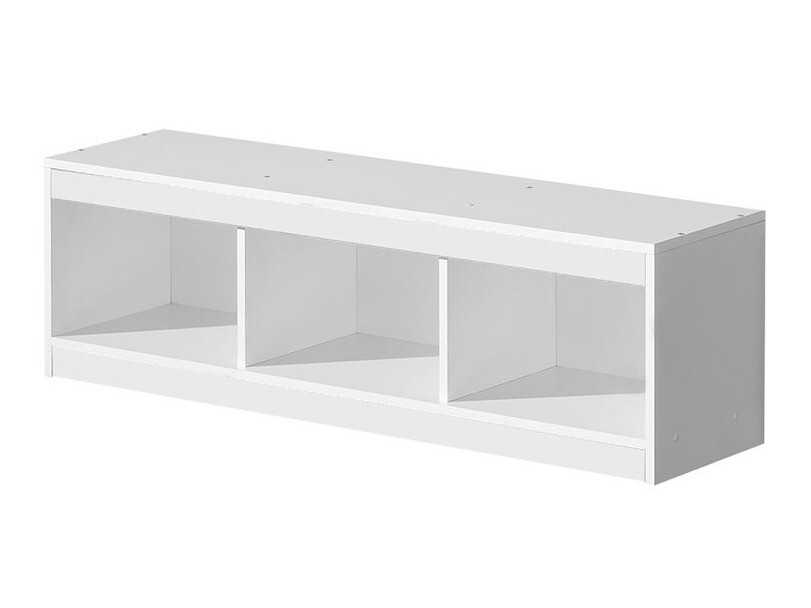 Wandregal Merevari 106 (Weiß + Weiß glänzend)