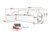Ecksofa Comfivo 153 (Matana 17 + Uttario Velvet 2979)