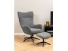 Sessel Norsica 490 (Schwarz + Grau)