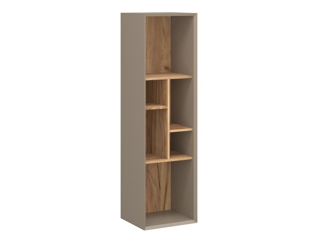 Wandregal Sacramento 504 (Grau + Navarra eichenholzoptik)