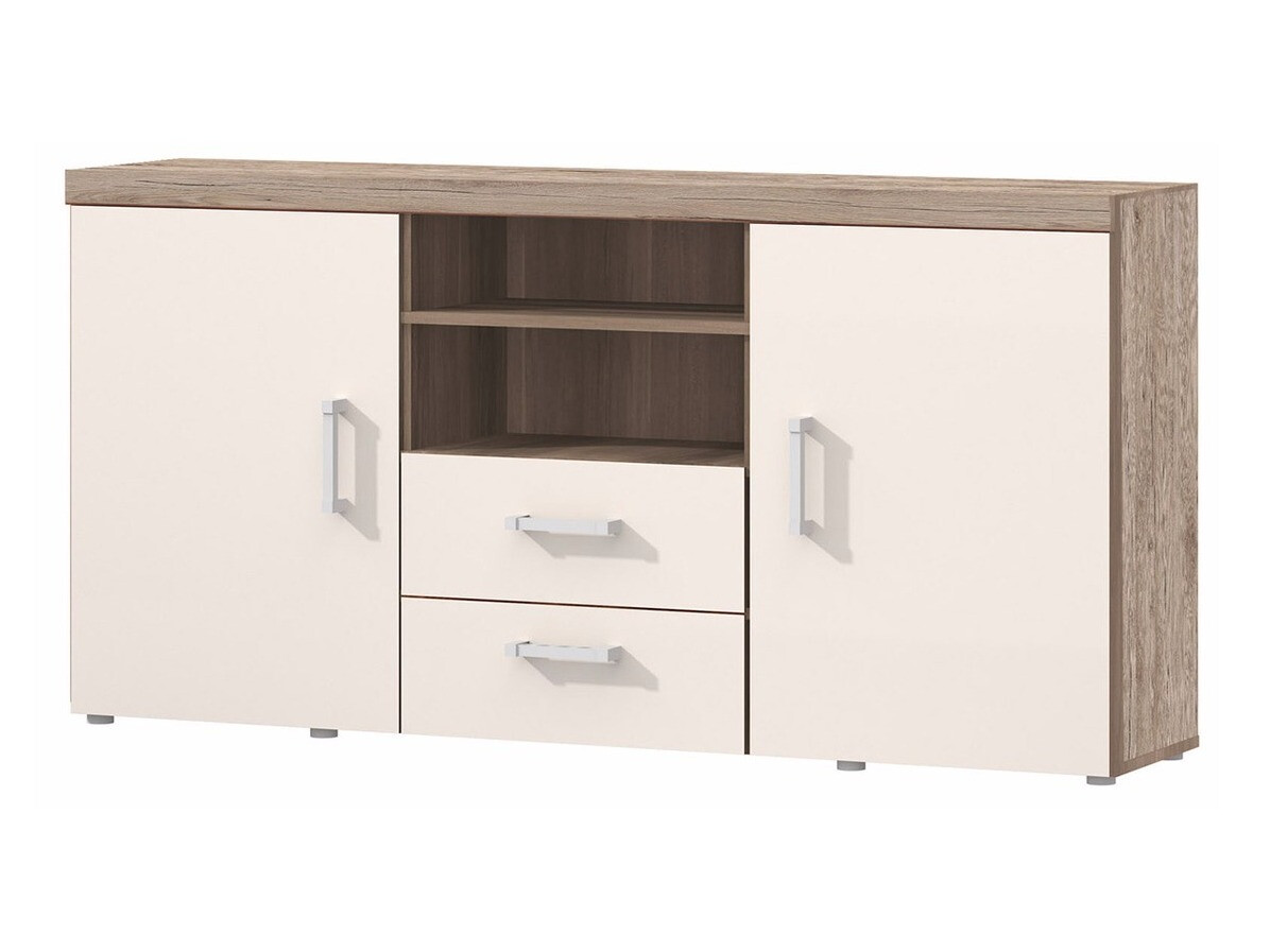 Kommoden Cormiru 103 (San Marino Eichenholzoptik + Cremefarben)