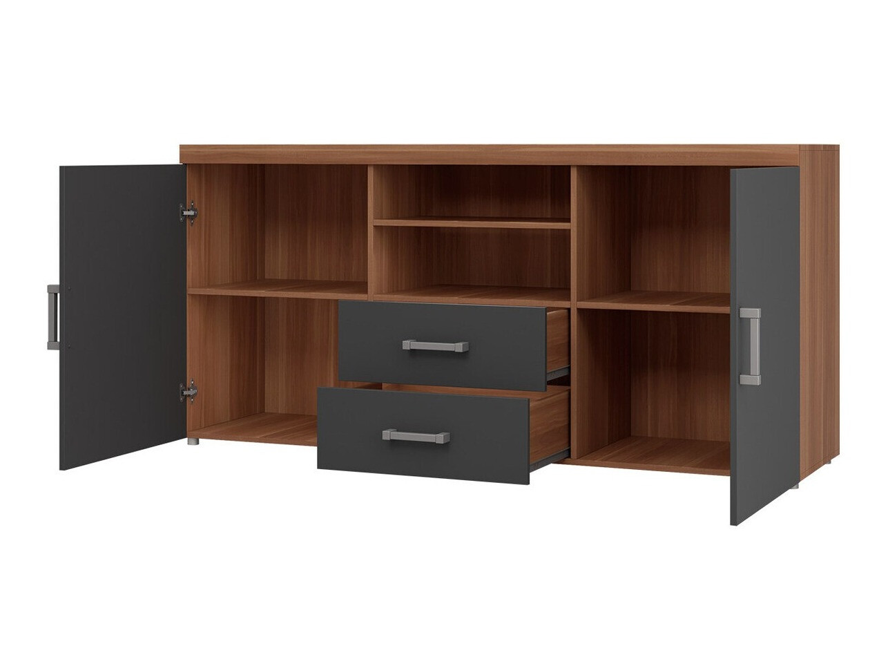 Kommoden Cormiru 103 (San Marino Eichenholzoptik + Cremefarben)