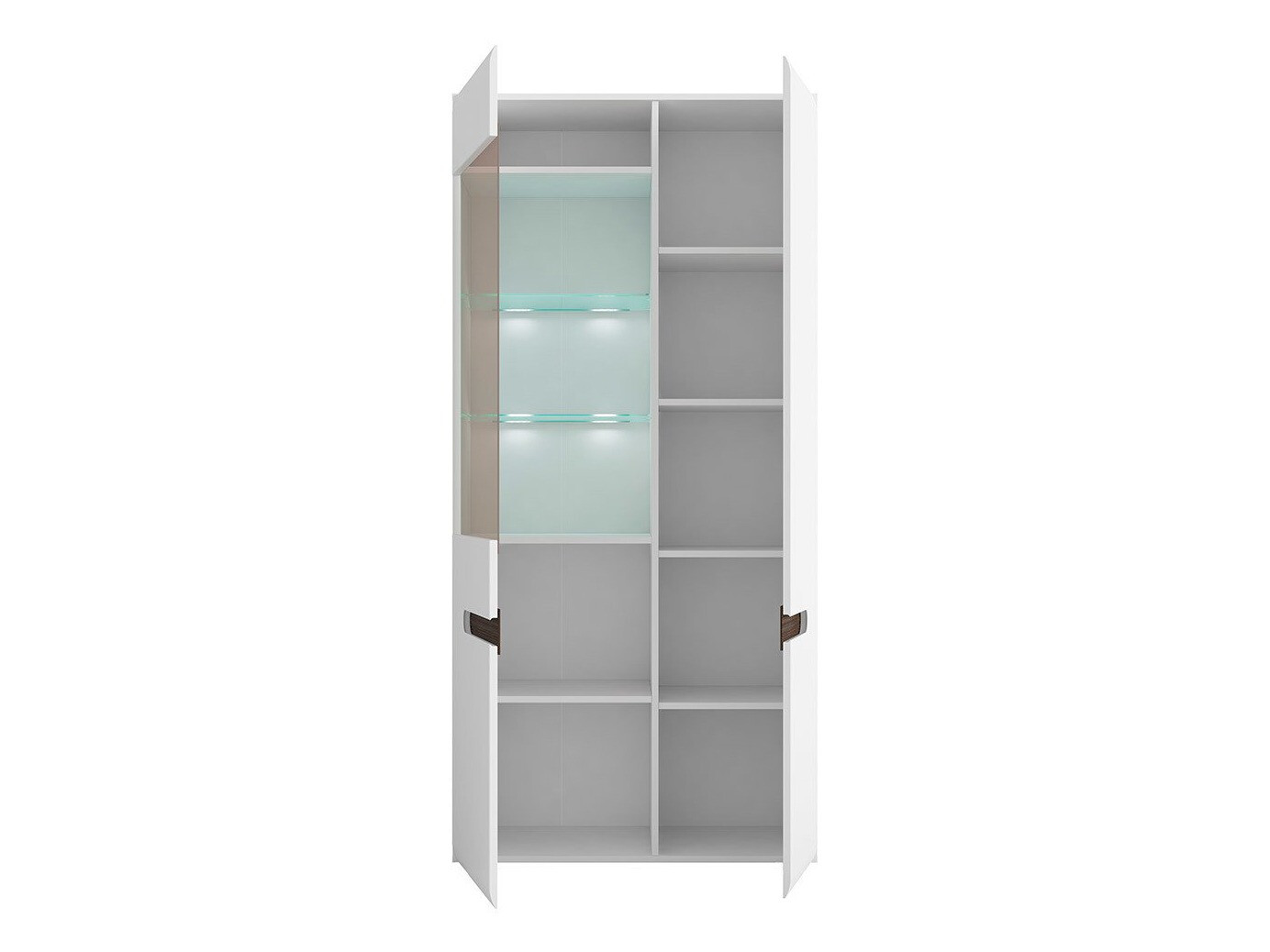 Regal Serveso 114 (Weiß + Weiß glänzend)