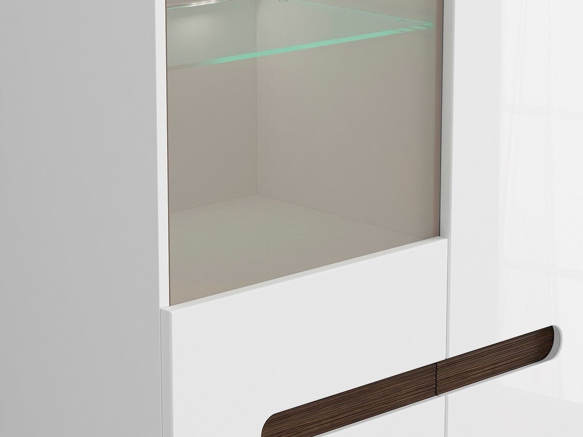 Regal Serveso 114 (Weiß + Weiß glänzend)