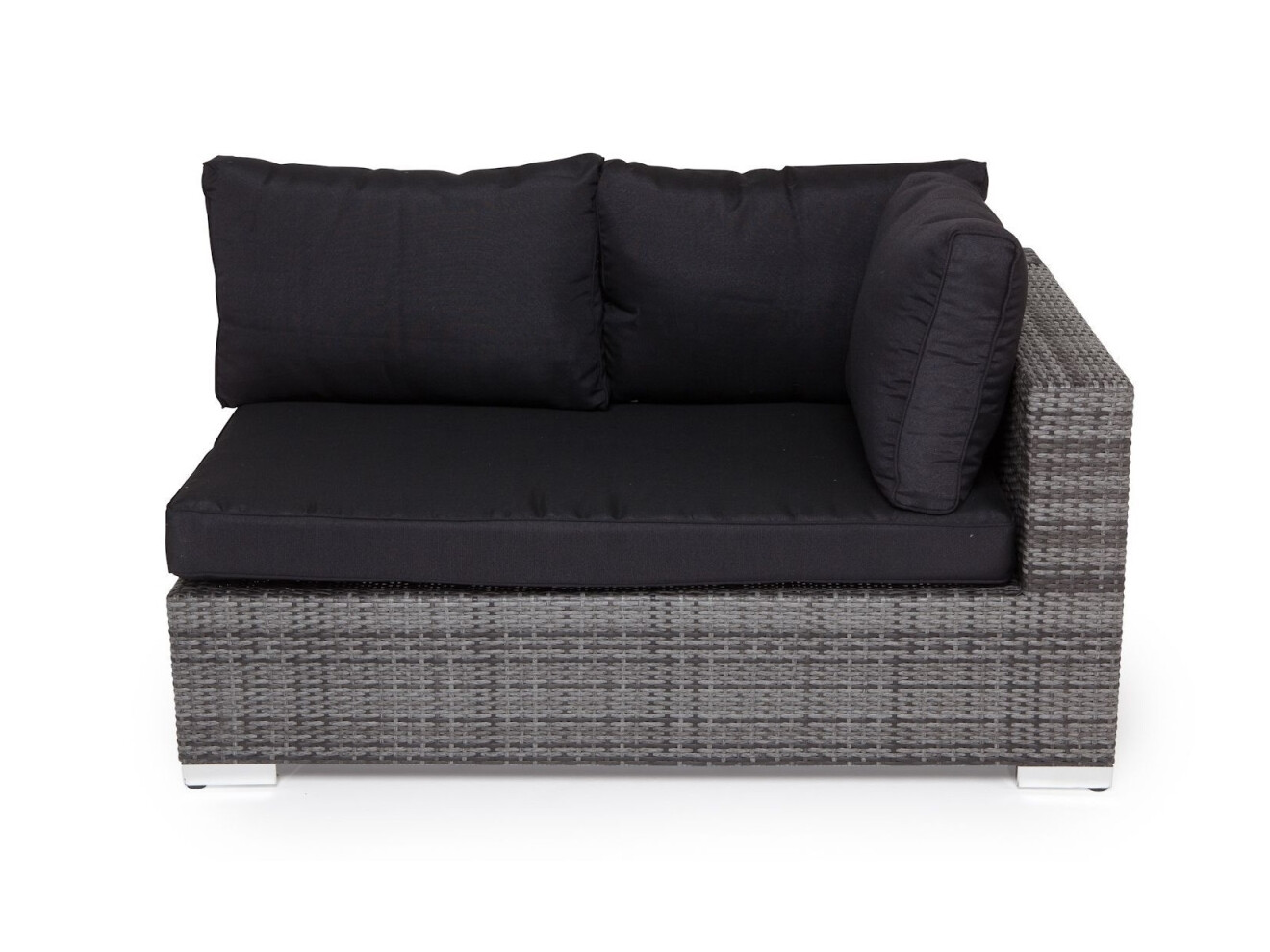 Gartensofa Comfort Garden 1375 (Grau + Schwarz)