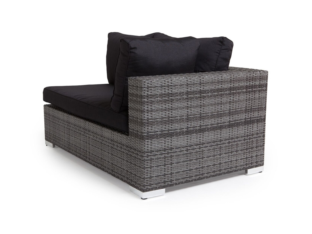 Gartensofa Comfort Garden 1375 (Grau + Schwarz)