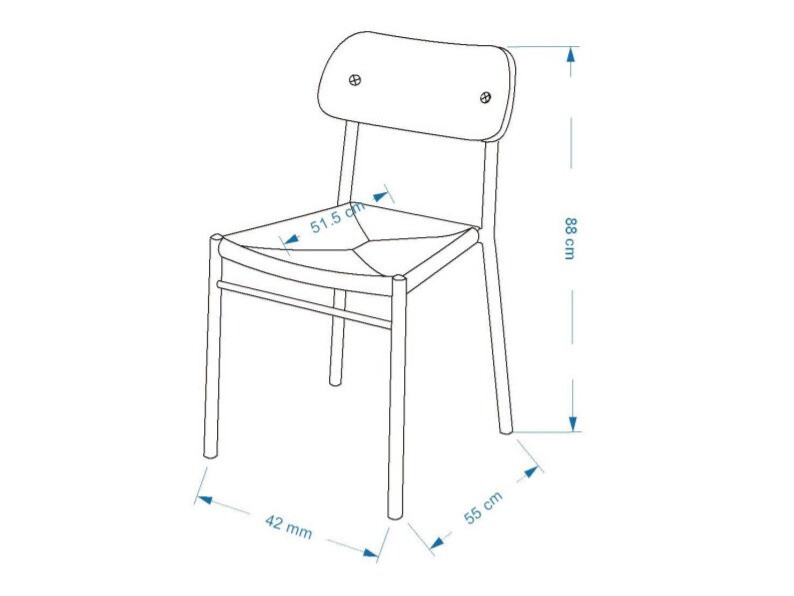 Essgruppe Dallas 1785 (Schwarz)