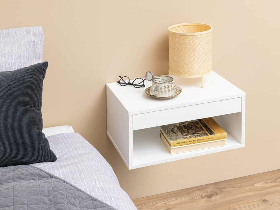 Nachttisch Norsica 600 (Weiß)