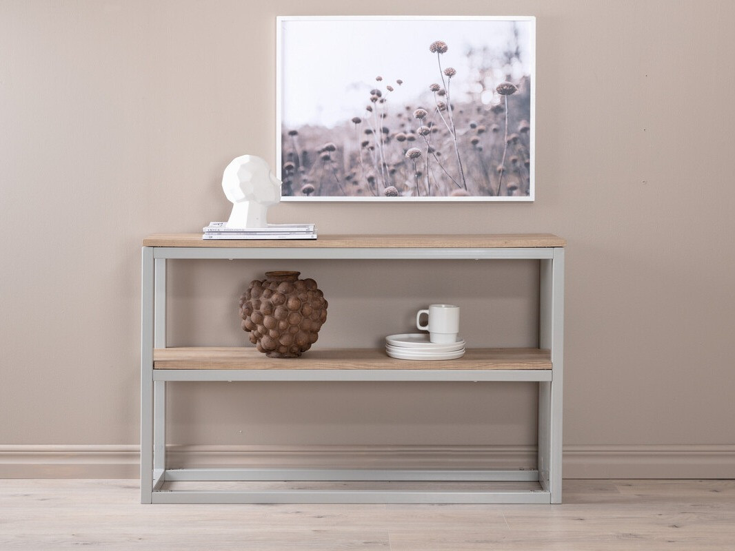 Konsolentisch Dallas 2521 (Helles Holz + Grau)
