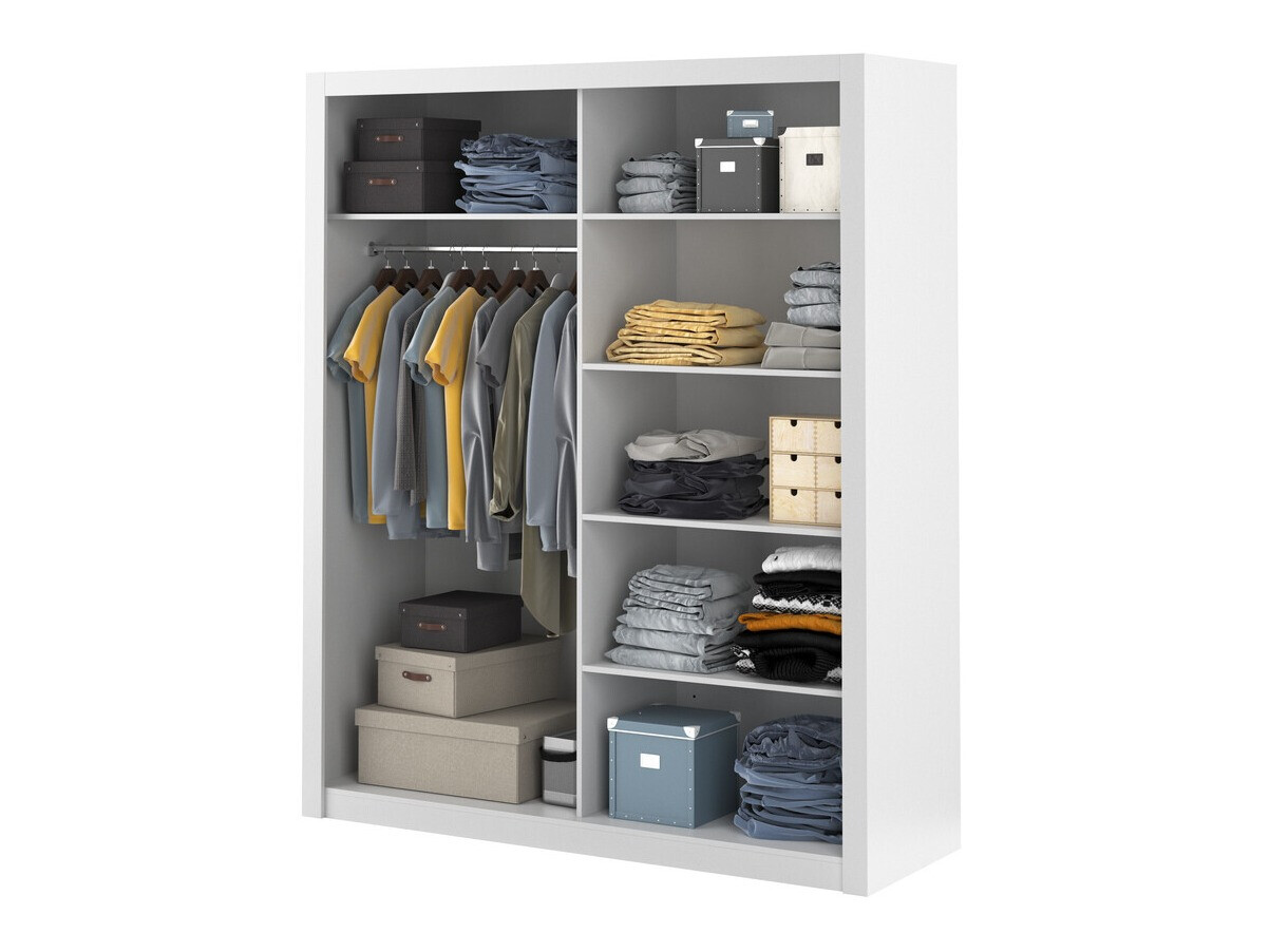 Kleiderschrank Cirdelu 104 (Weiß)