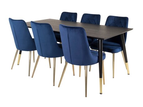 Essgruppe Dallas 1256 (Blau + Gold)