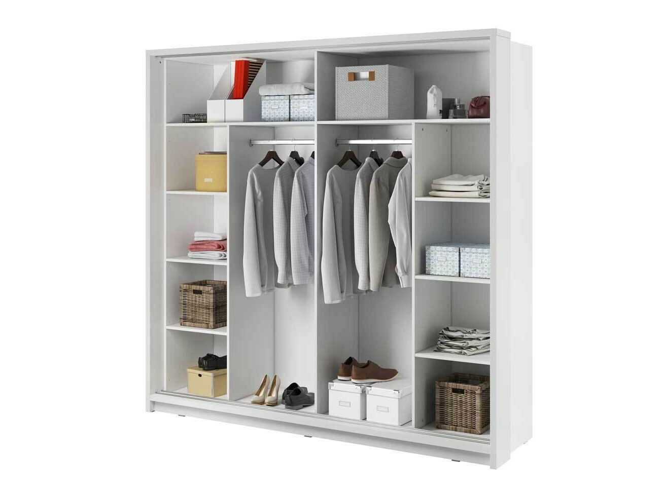 Kleiderschrank Fresno 105 (Weiß)