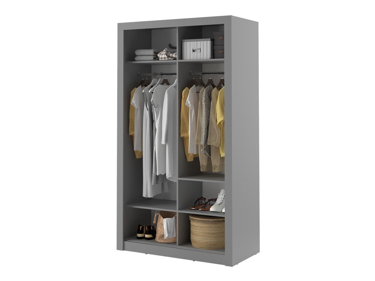 Kleiderschrank Fresno 118 (Grau)