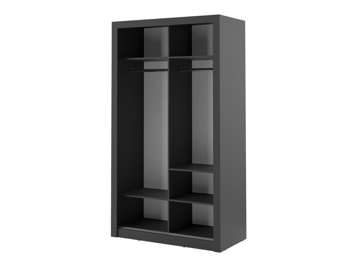 Kleiderschrank Fresno 118 (Schwarz)