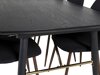Essgruppe Dallas 1443 (Schwarz + Nussholzoptik)