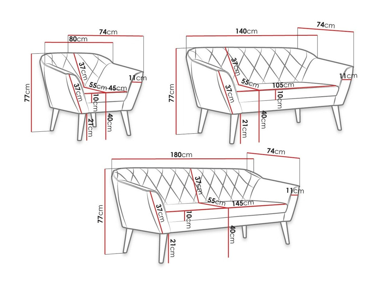 Polstermöbel-Set Arvada 106 (Manila 09)