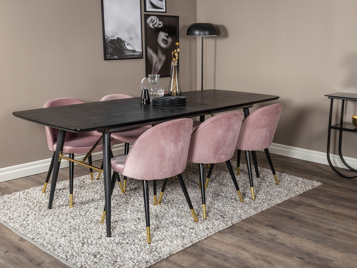 Essgruppe Dallas 1451 (Rosa + Schwarz)