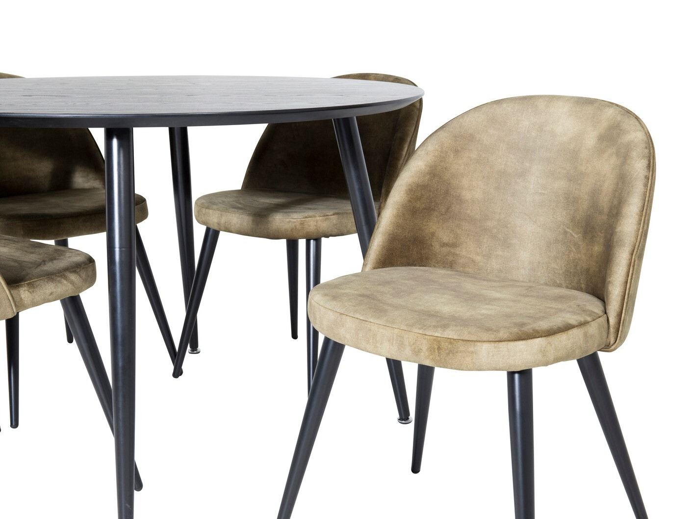 Essgruppe Dallas 1559 (Staubiges Grün + Schwarz)