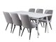 Essgruppe Dallas 1625 (Grau + Schwarz)